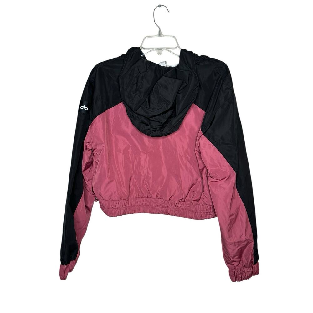 Alo Yoga International Anorak 2 - Toned Hoodie Color Black /mars Clay Size Small - Picture 5 of 8